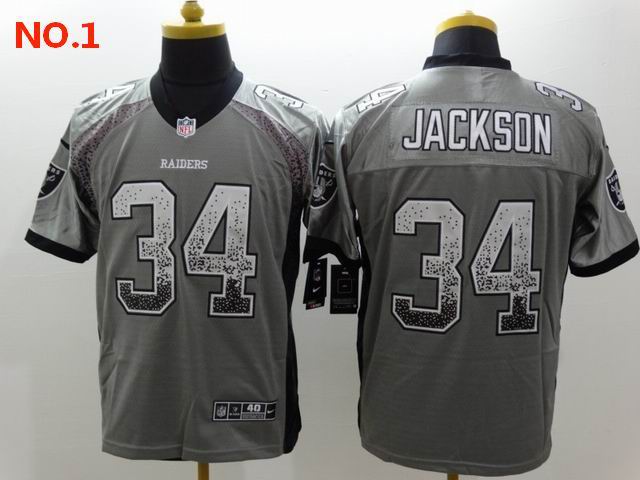 Men's Las Vegas Raiders #34 Bo Jackson Jerseys-15